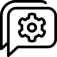 Live Chat Support Outline Icon Svg Set, Free Vectors File
